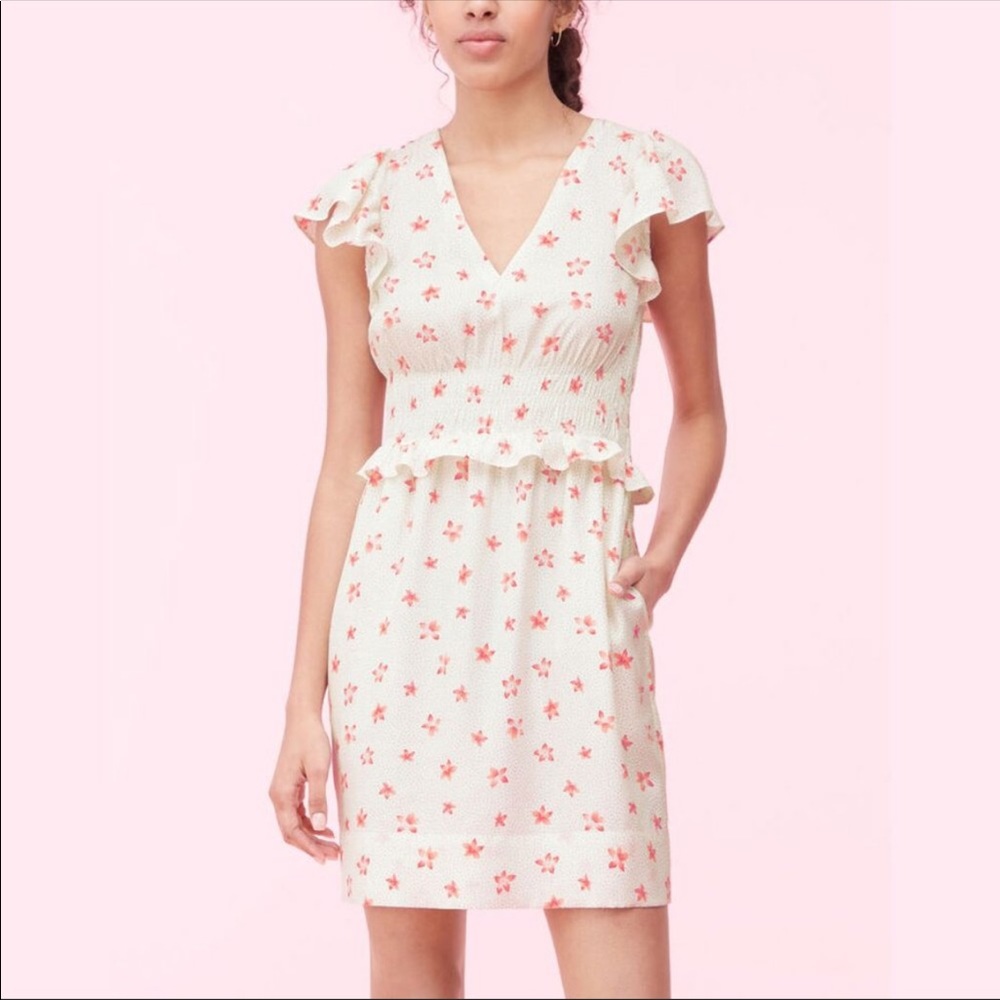NWOT Rebecca Taylor Maui Floral Silk Dress